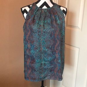 Snake skin pattern top